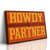 Howdy Partner Western Handshake Greeting
