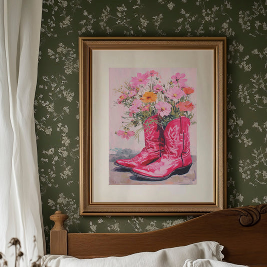 Wild Cosmos Dance In Scarlet Boots
