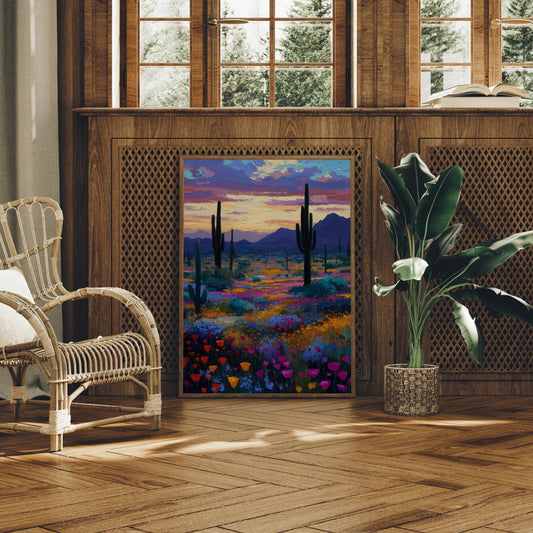 Wildflowers Dance Under Desert Stars