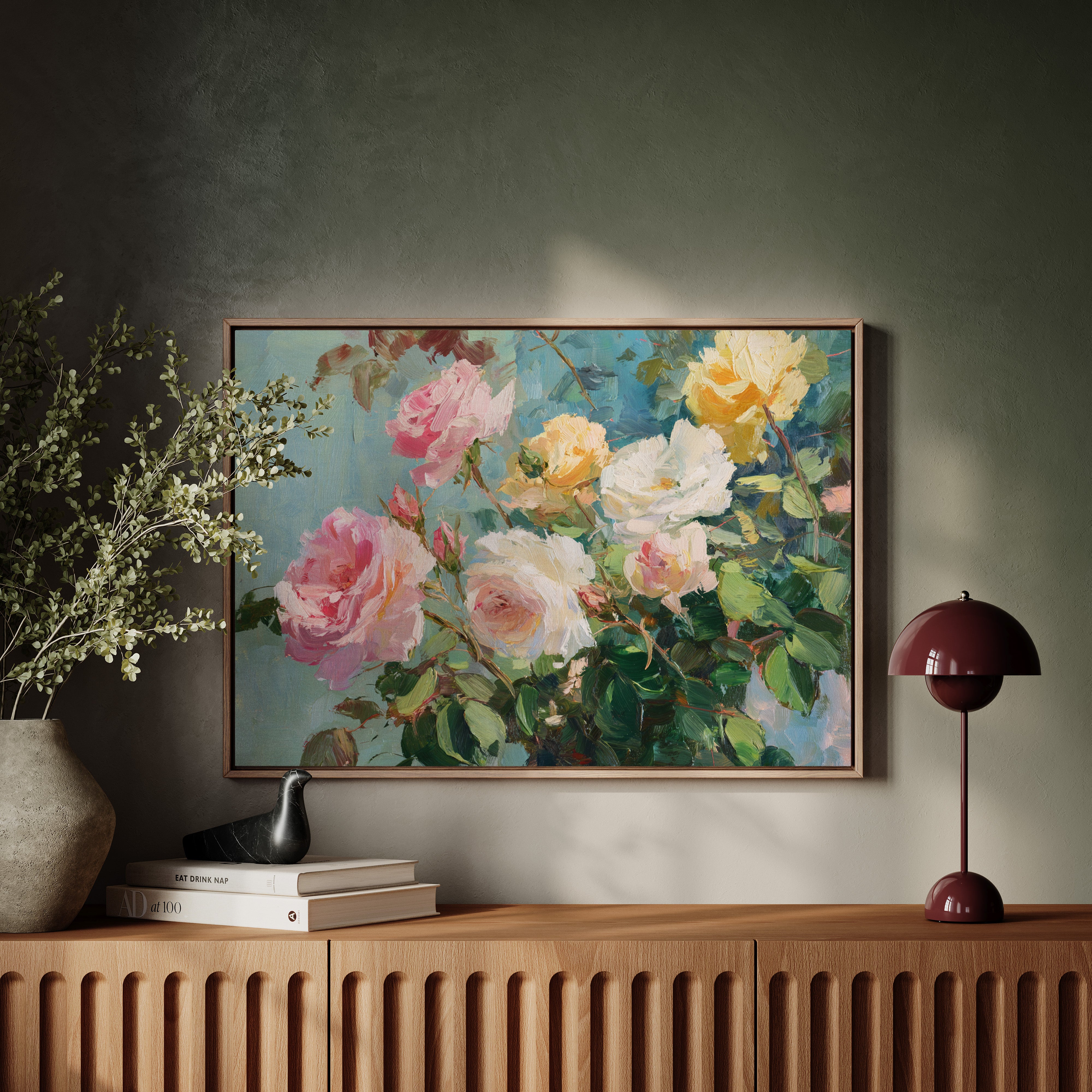 Summer Roses Catch Morning Light