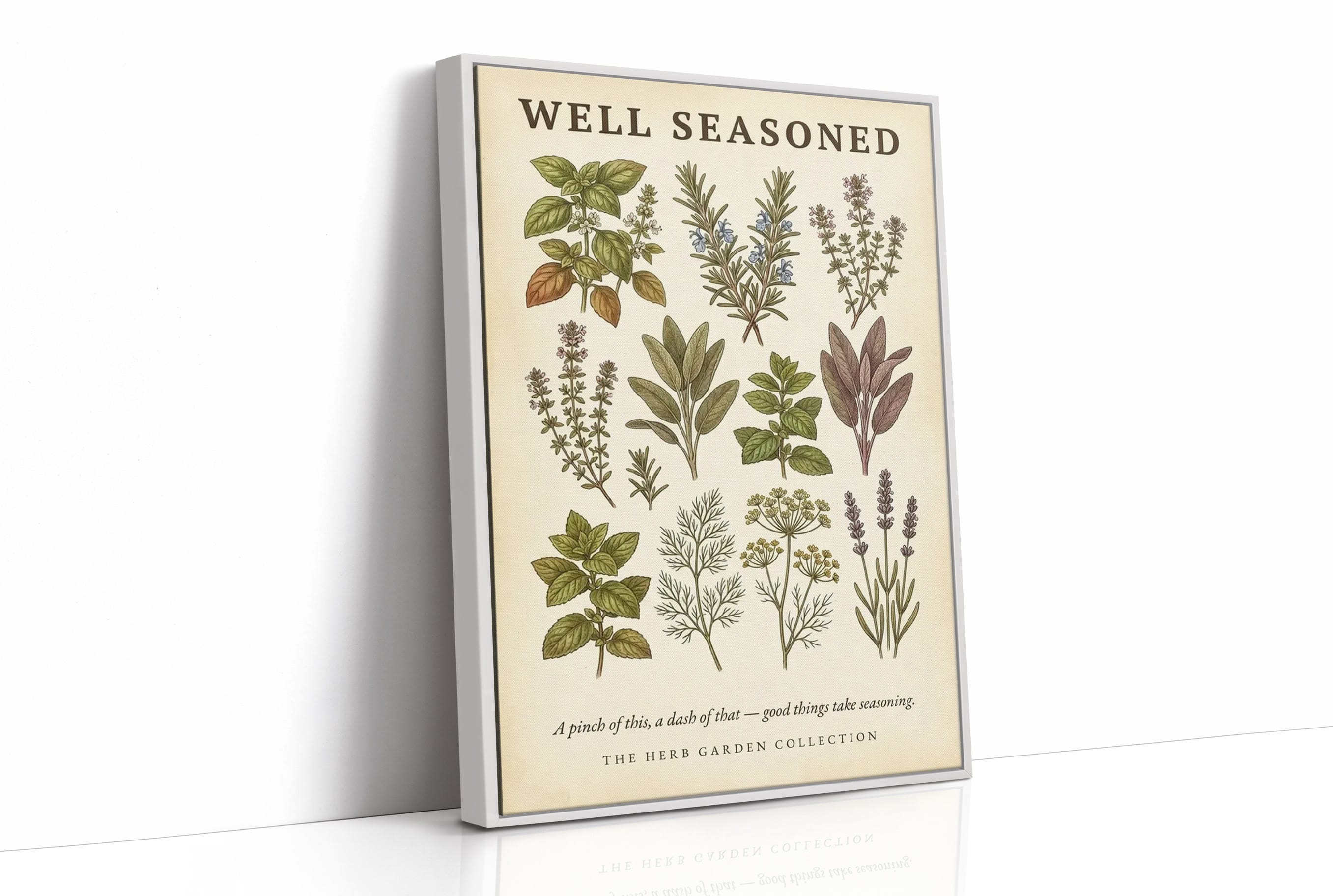 Well Seasoned: Vintage Herb Garden Chart