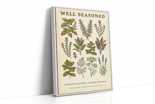 Well Seasoned: Vintage Herb Garden Chart