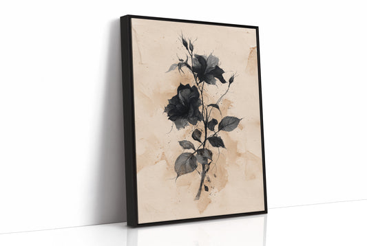 Dark Blooms Against Faded Time