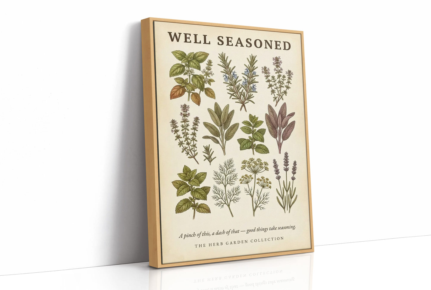Well Seasoned: Vintage Herb Garden Chart