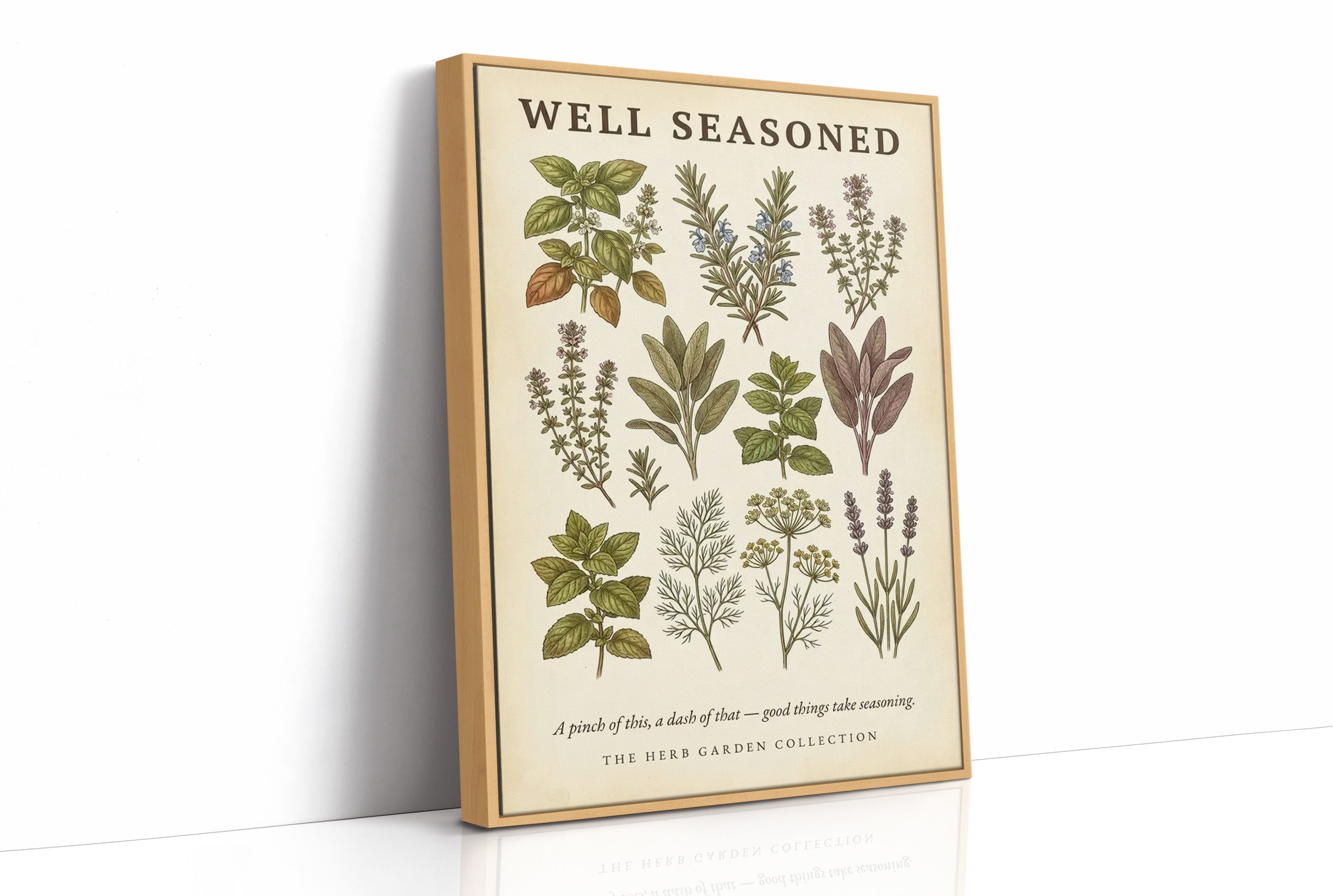 Well Seasoned: Vintage Herb Garden Chart