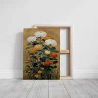 Chrysanthemums Dance In Golden Light