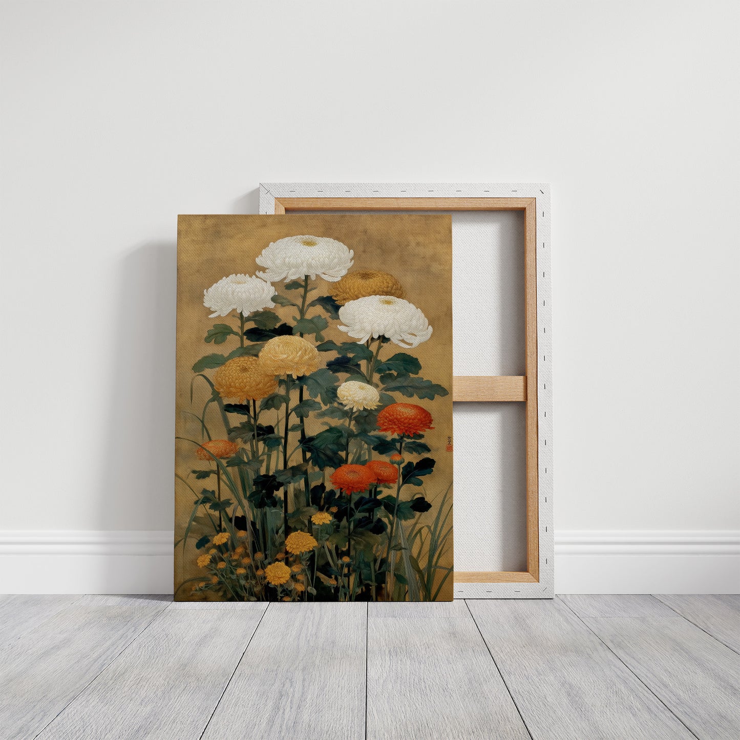 Chrysanthemums Dance In Golden Light