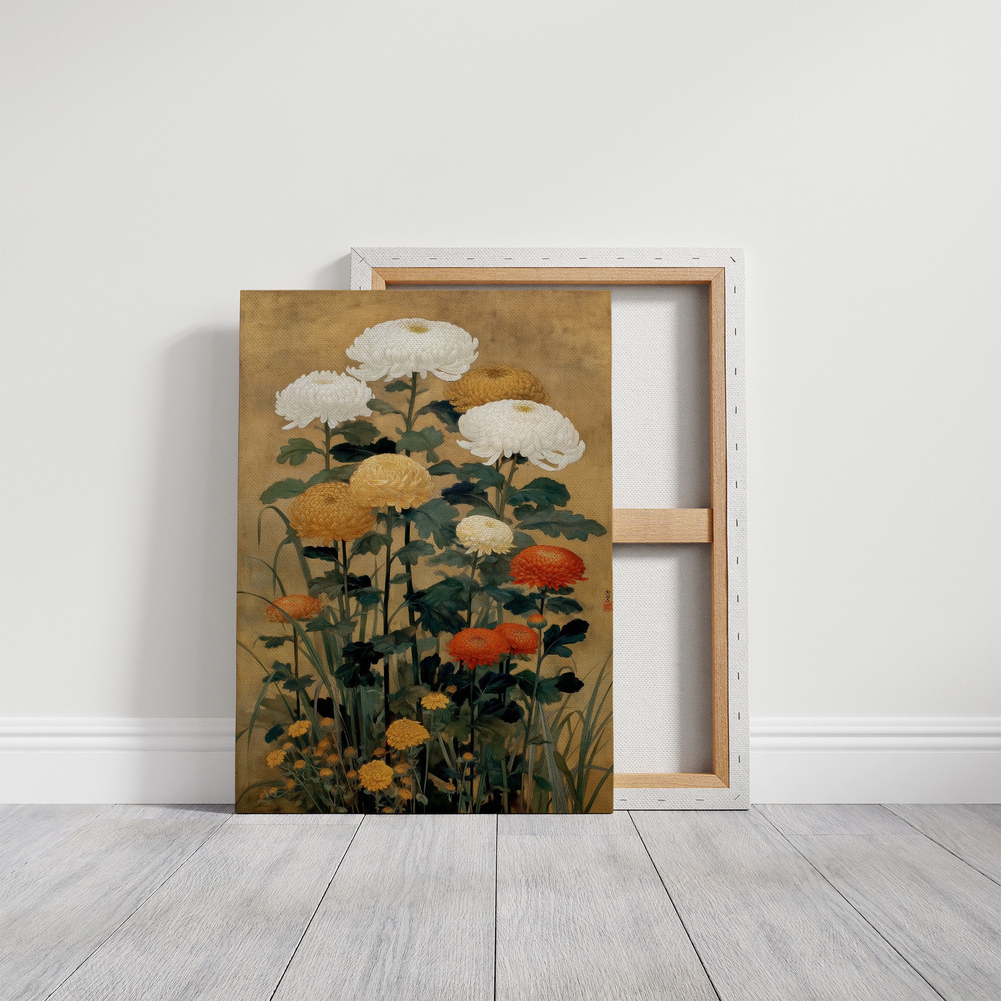 Chrysanthemums Dance In Golden Light