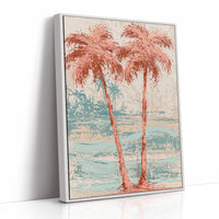 Two Palms Lean In, Coral Heart