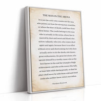 The Man In The Arena Roosevelt Quote