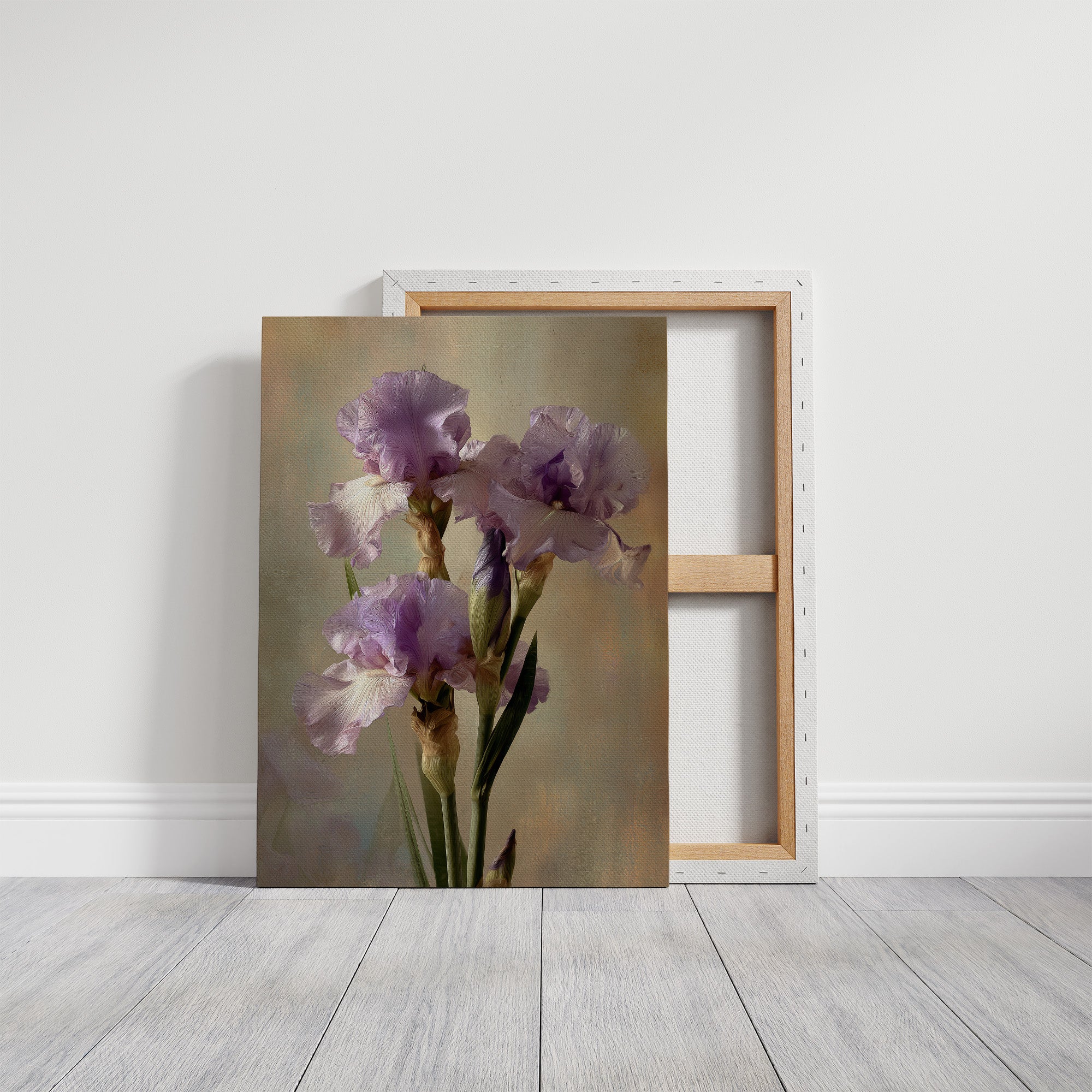 Three Irises in Morning Light