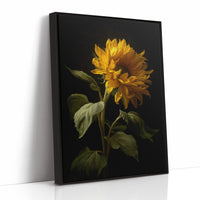 Golden Bloom Against Midnight Walls