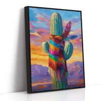 Saguaro Wears Rainbow Desert Dreams