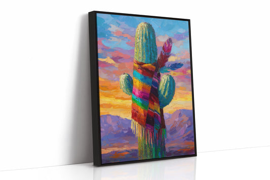 Saguaro Wears Rainbow Desert Dreams