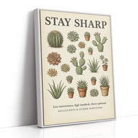 Stay Sharp: Vintage Succulent & Cactus Chart