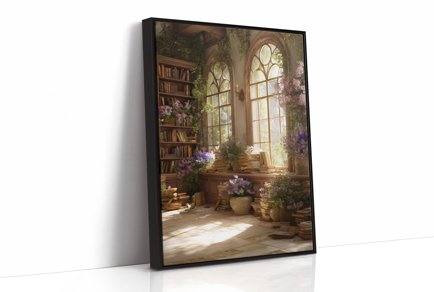 Books Bloom Where Light Enters