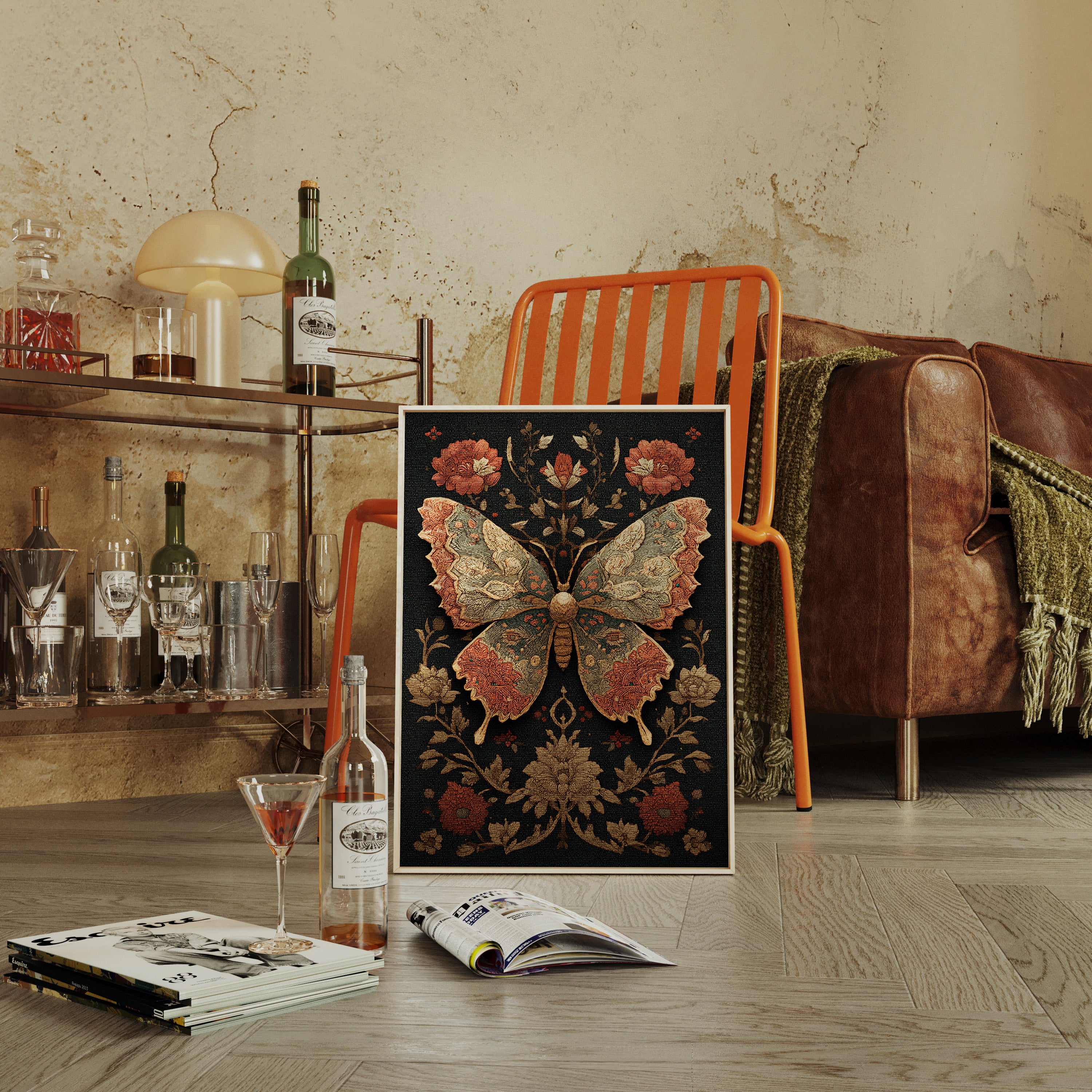 Embroidered Wings in Bloom