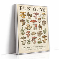 Fun Guys: Vintage Mushroom Chart