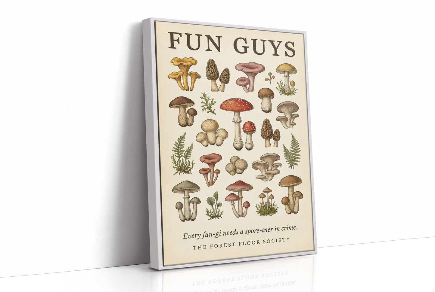 Fun Guys: Vintage Mushroom Chart