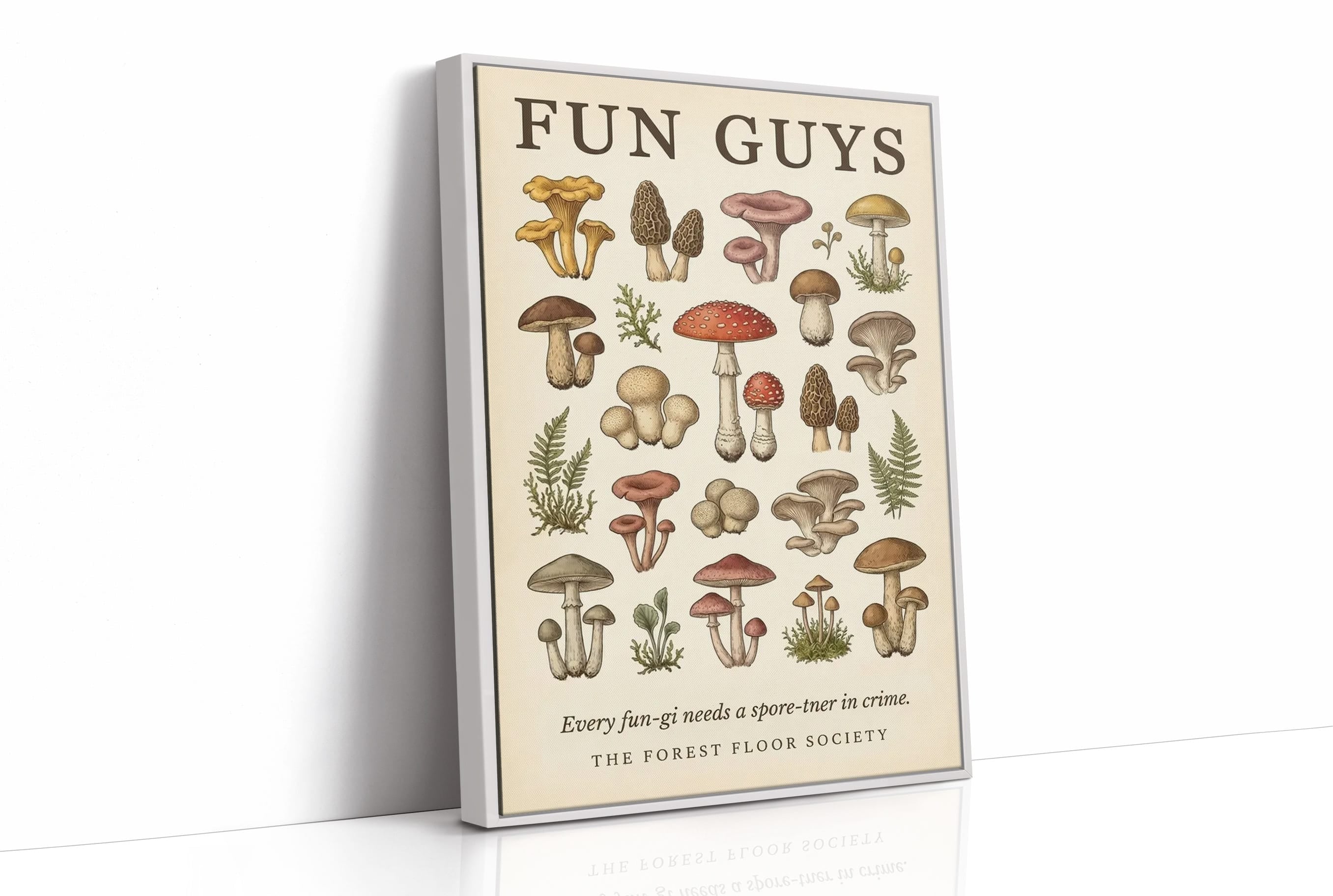 Fun Guys: Vintage Mushroom Chart