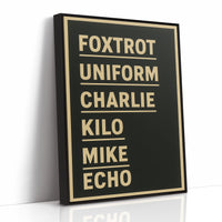 Foxtrot Uniform Charlie Kilo Print