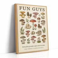 Fun Guys: Vintage Mushroom Chart