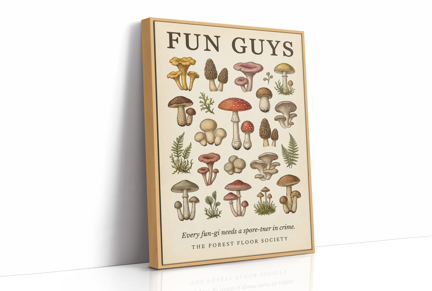 Fun Guys: Vintage Mushroom Chart