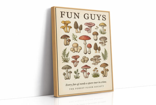 Fun Guys: Vintage Mushroom Chart