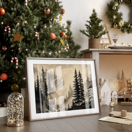 Misty Pines Catch Mountain Light