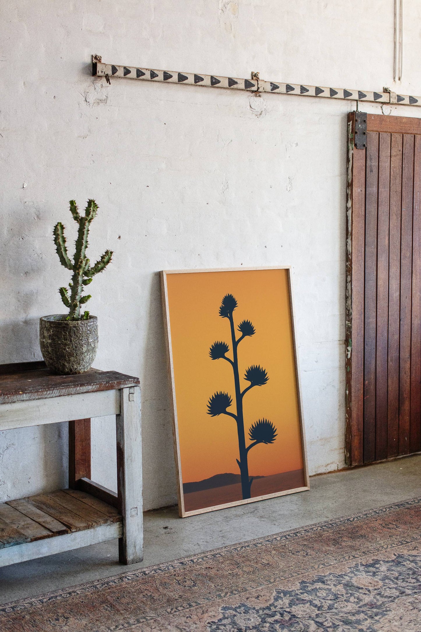 Desert Century Plant Meets Dusk