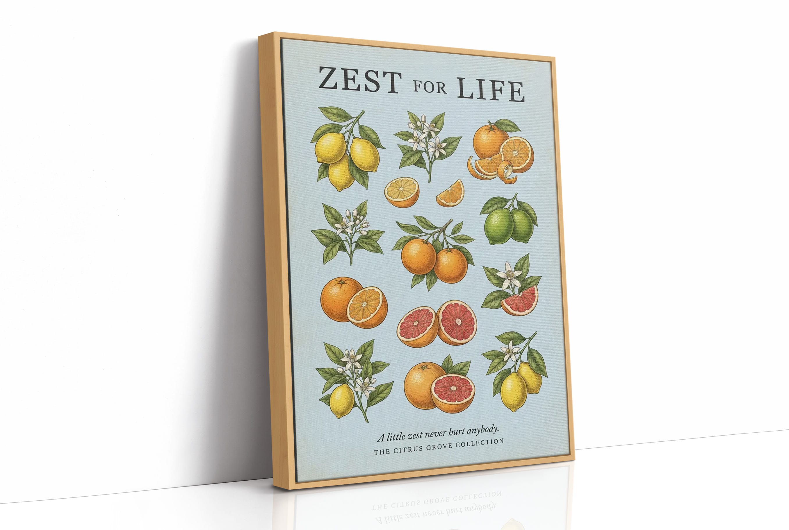 Zest for Life: Vintage Citrus Chart
