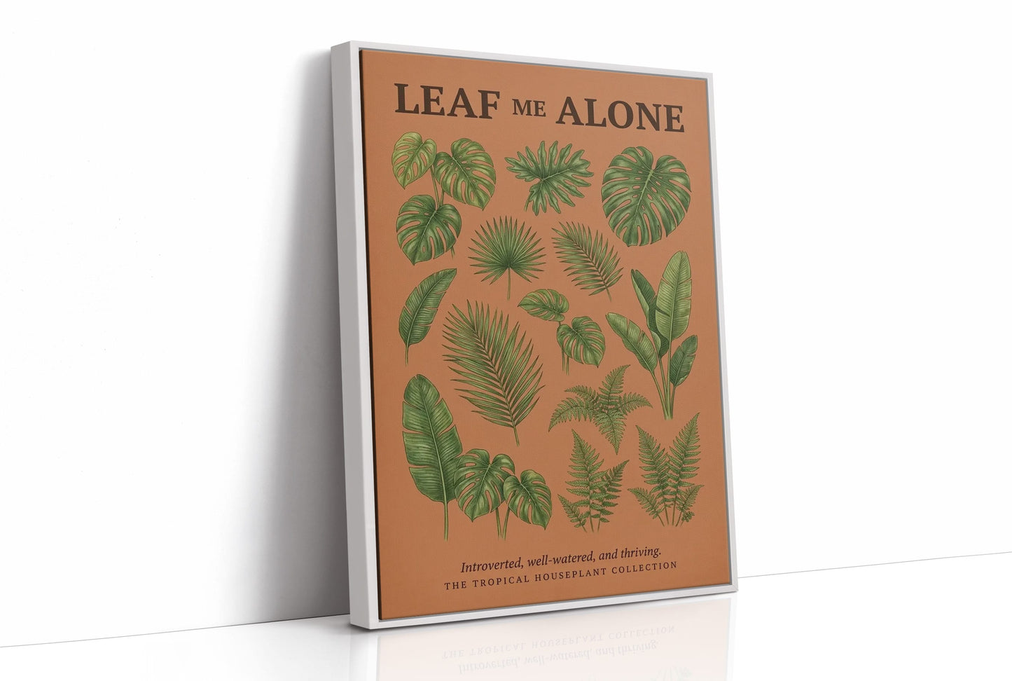 Leaf Me Alone: Vintage Tropical Houseplant Chart