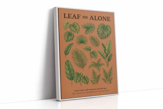 Leaf Me Alone: Vintage Tropical Houseplant Chart