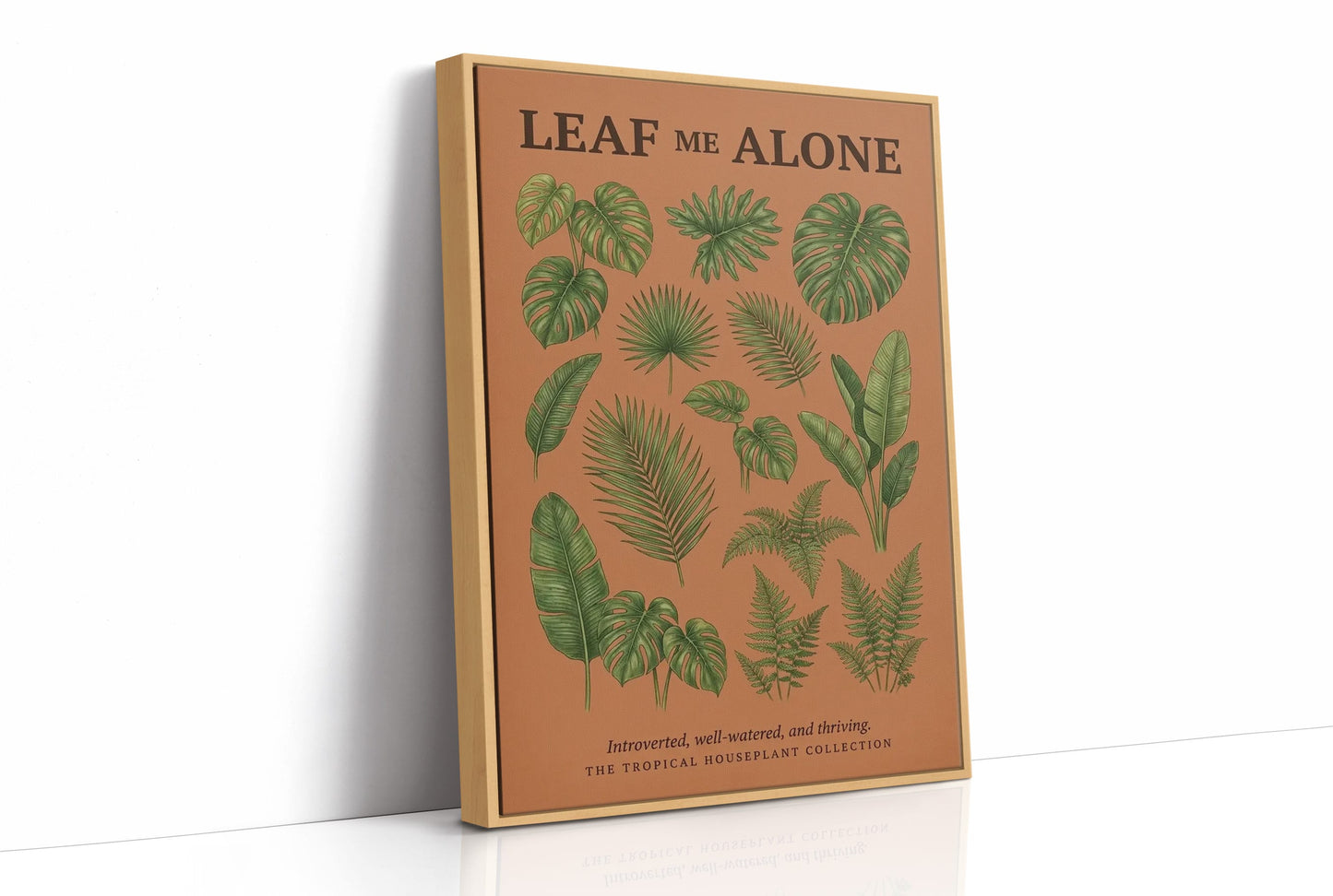 Leaf Me Alone: Vintage Tropical Houseplant Chart