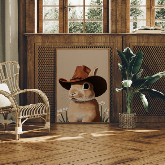 Ranch Rabbit Tips His Leather Crown