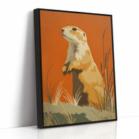 Prairie Dog Watches Autumn Unfold