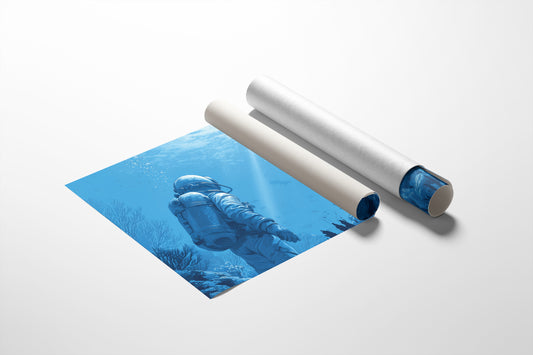 Ocean Explorer In Azure Depths