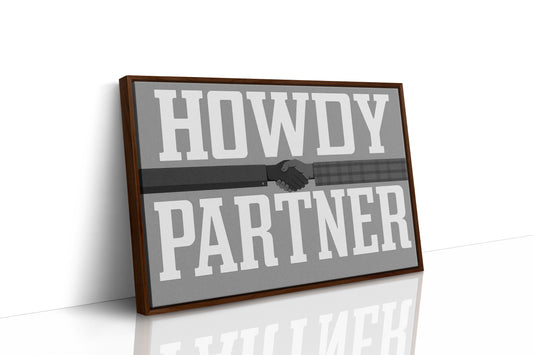 Howdy Partner Vintage Western Greeting