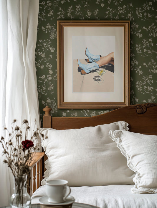 Sky Blue Boots Sip Afternoon Olives