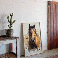 Golden Mare with Wild Mane
