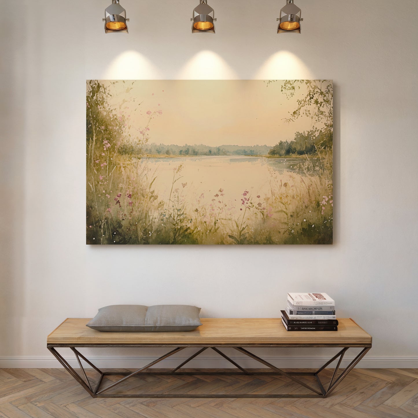 Wild Blooms Dance By Still Waters