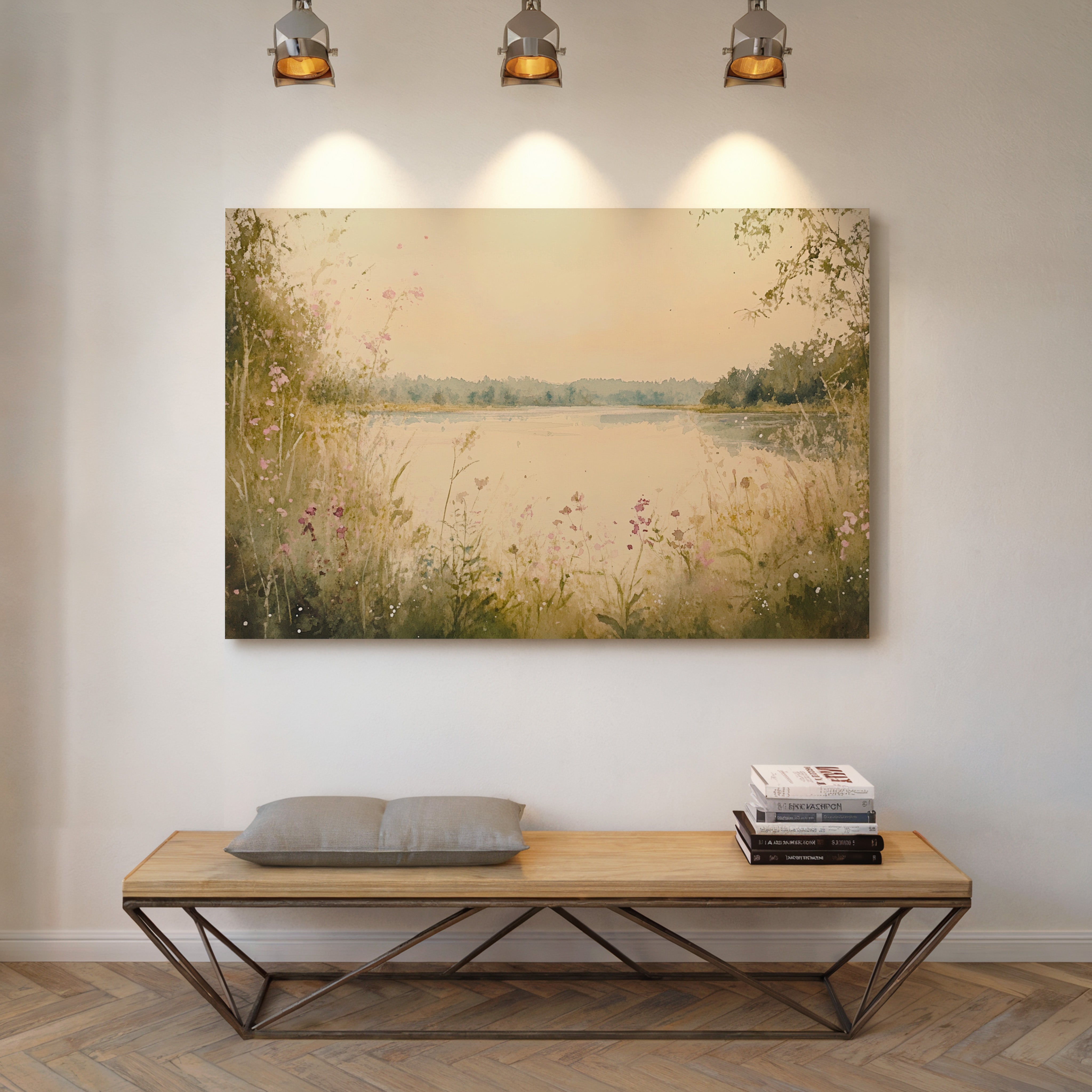 Wild Blooms Dance By Still Waters