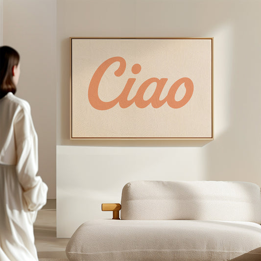 Ciao Retro Wall Art Print