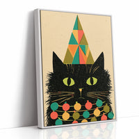 Geometric Christmas Cat