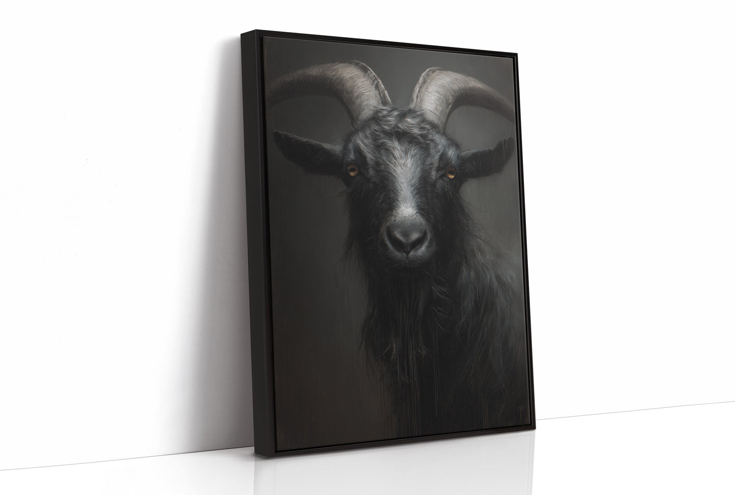 Amber Eyes Against Midnight Walls