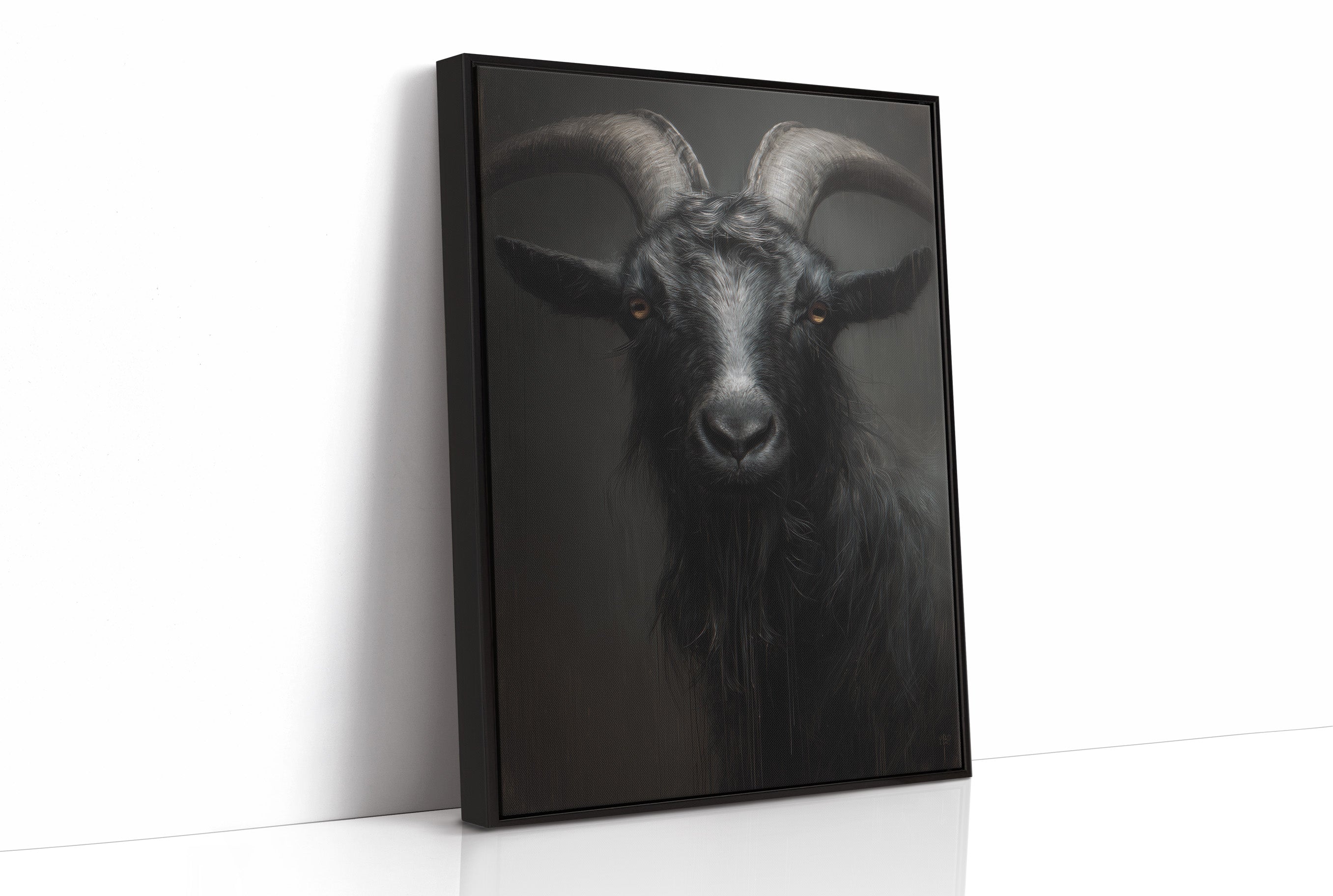 Amber Eyes Against Midnight Walls