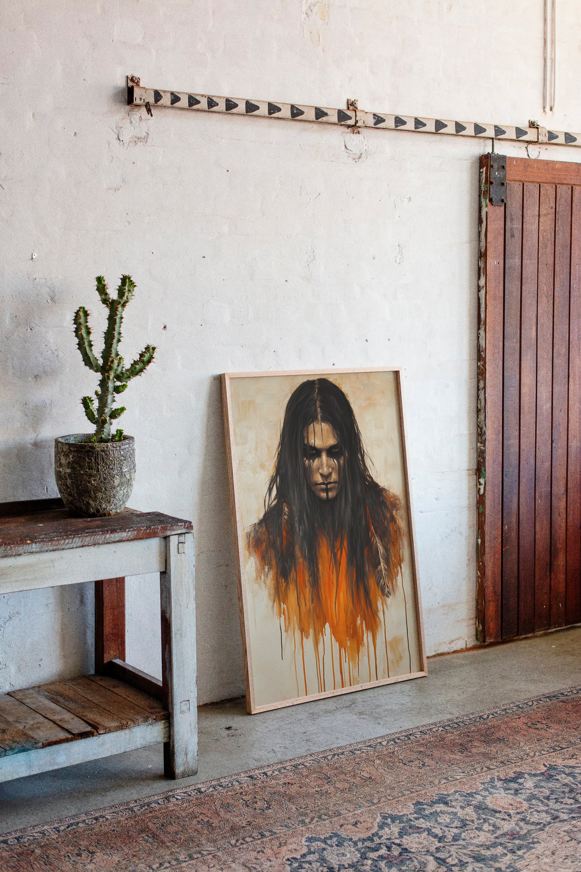 Ember Stare Warrior Portrait