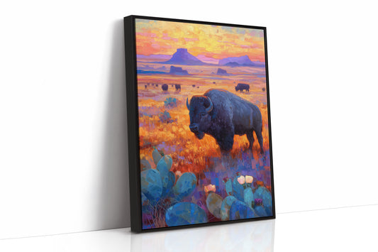 Prairie Bison Paint Golden Hours