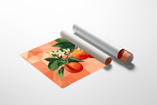 Citrus Blossoms Dance In Coral