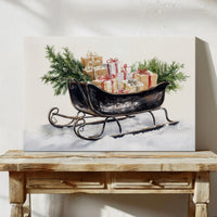 Vintage Sleigh Carries Winter Magic
